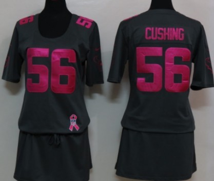 pink texans jersey womens