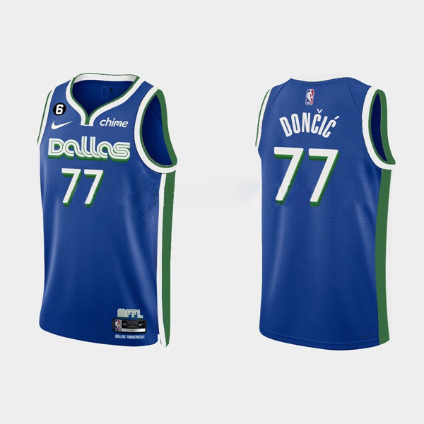 Men S Dallas Mavericks Luka Doncic Blue Stitched Basketball Jersey