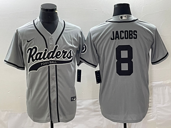 Men S Las Vegas Raiders Josh Jacobs Black Cool Base Stitched