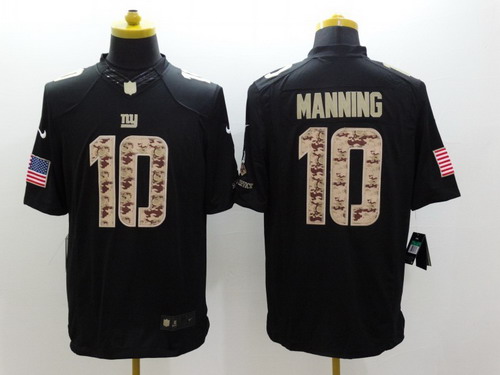 Nike New York Giants #10 Eli Manning Salute to Service Black Limited Jersey  on sale,for Cheap,wholesale from China