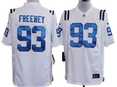 Nike Indianapolis Colts #93 Dwight Freeney White Game Jersey