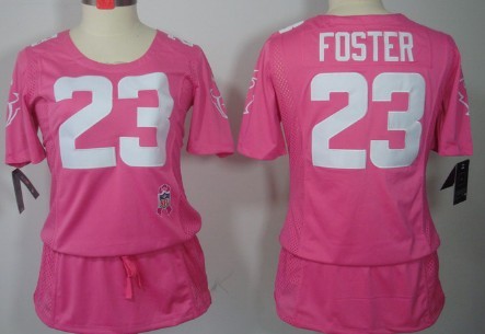 Nike Chicago Bears #23 Devin Hester Breast Cancer Awareness Pink Womens Jersey 