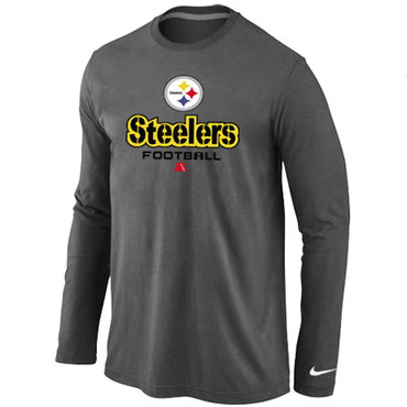 Nike Pittsburgh Steelers Critical Victory Long Sleeve T-Shirt D.Grey