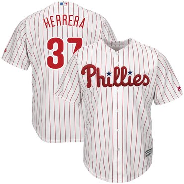 Men's Phillies 37 Odubel Herrera White Cool Base Jersey