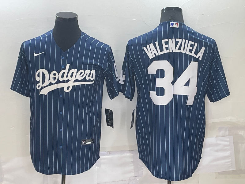 pinstripe dodger jersey