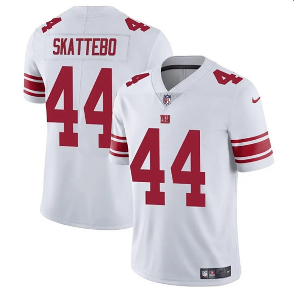 Men's New York Giants #44 Cam Skattebo White 2025 Draft Vapor Untouchable Limited Football Stitched Jersey