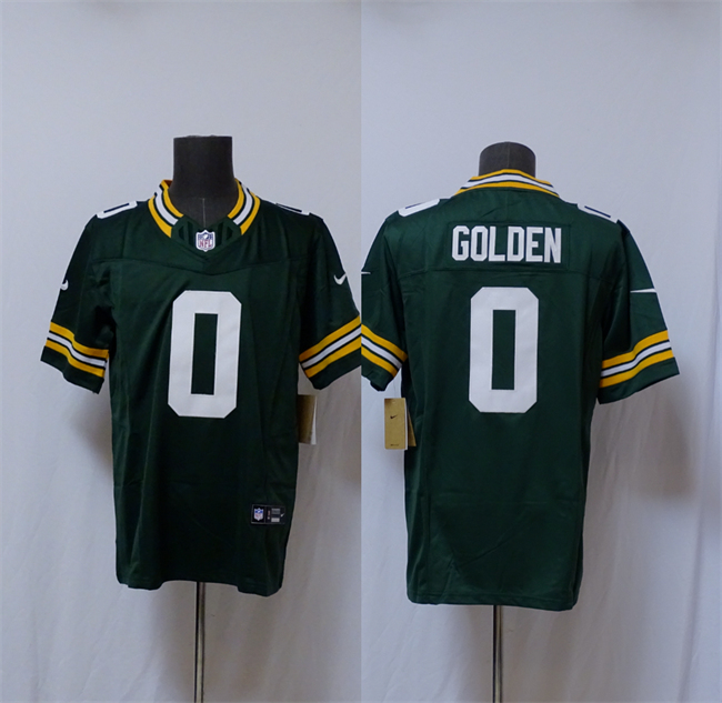 Men's Green Bay Packers #0 Matthew Golden Green Vapor 2025 F.U.S.E. Limited Football Stitched Jersey