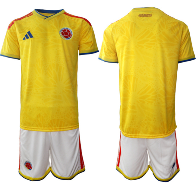 Men's Colombia Team Custom Yellow 2025-26 Home Soccer Jersey Suit