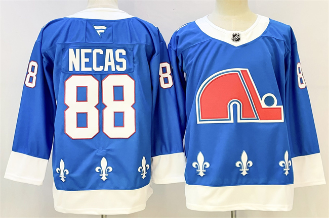 Men's Colorado Avalanche #88 Martin Necas Blue 2025 Stitched Hockey Jersey