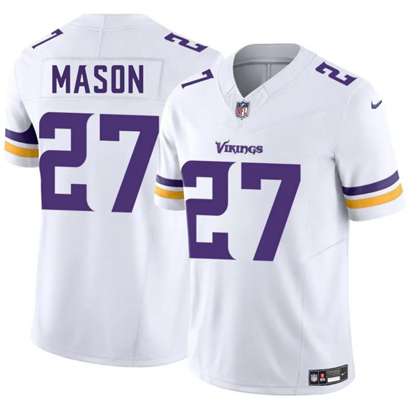 Men's Minnesota Vikings #27 Jordan Mason White 2025 F.U.S.E. Vapor Untouchable Limited Football Stitched Jersey