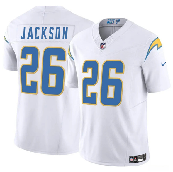 Men's Los Angeles Chargers #26 Donte Jackson White 2025 F.U.S.E. Vapor Limited Football Stitched Jersey