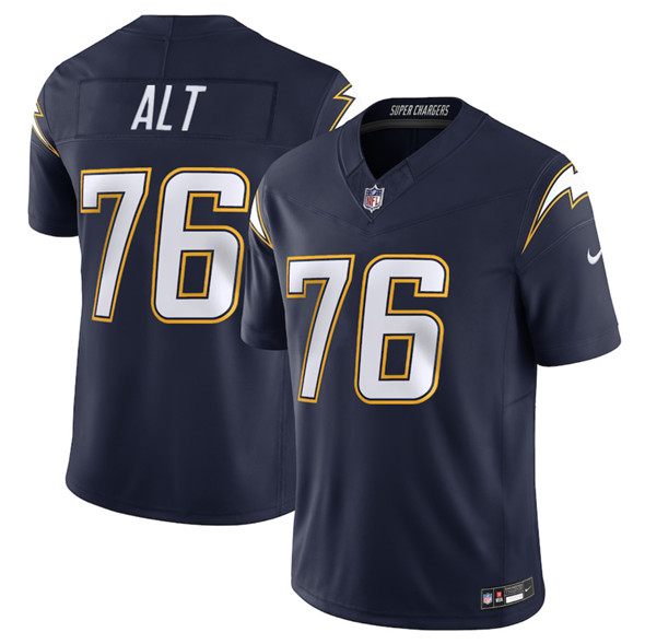 Men's Los Angeles Chargers #76 Joe Alt Navy 2025 F.U.S.E. Alternate Vapor Limited Football Stitched Jersey
