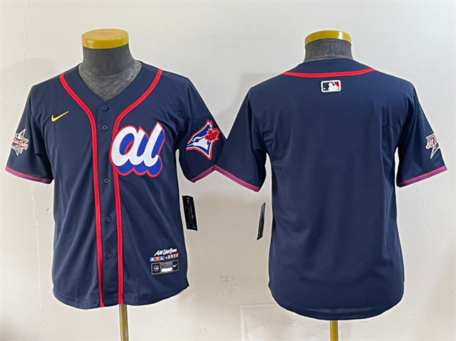 Youth American League Toronto Blue Jays Blank Navy 2025 All-Star Edition Limited Stitched Baseball Jersey