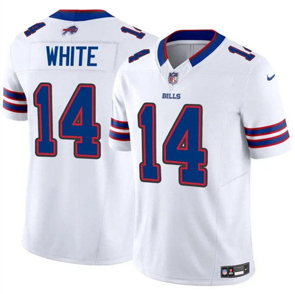 Men's Buffalo Bills #14 Mike White White 2025 F.U.S.E. Vapor Untouchable Limited Football Stitched Jersey