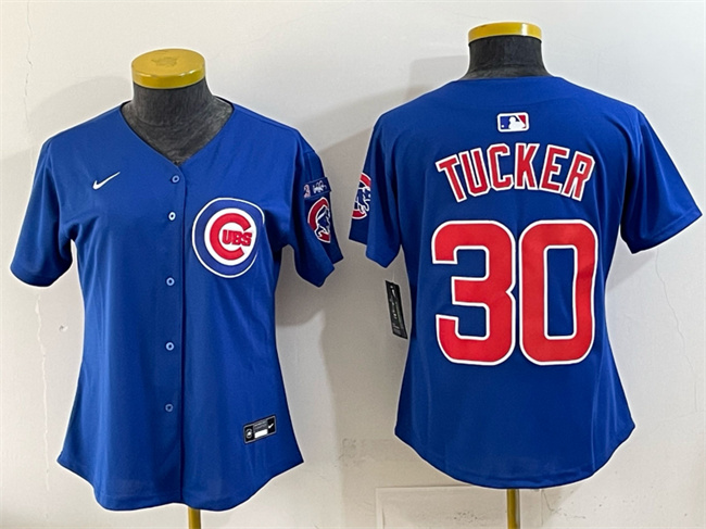 Youth Chicago Cubs #30 Kyle Tucker Royal 'Ryne Sandberg Tribute' Vapor Limited V3 Stitched Baseball Jersey