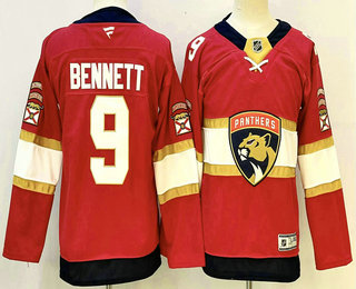 Youth Florida Panthers #9 Sam Bennett Red Authentic Jersey