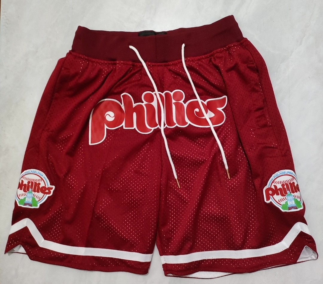 Men's Philadelphia Phillies Red Just Don Shorts Shorts