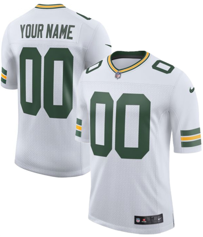 Men's Green Bay Packers Active Player Custom White 2025 New Vapor Untouchable Limited Football Stitched Jersey