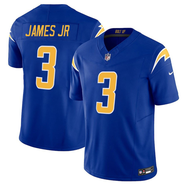Men's Los Angeles Chargers #3 Derwin James JR Royal 2025 F.U.S.E Vapor Limited Stitched Football Jersey