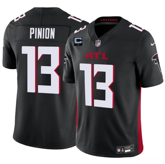 Men's Atlanta Falcons #13 Bradley Pinion Black 2025 F.U.S.E With 1-Star C Patch Vapor Untouchable Limited Football Stitched Jersey
