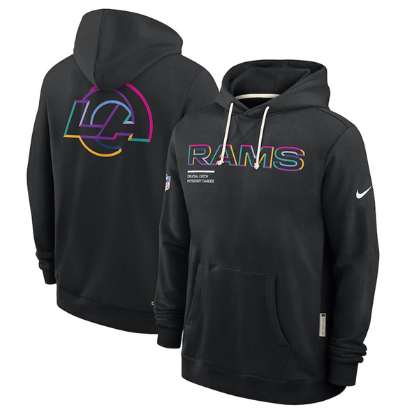 Men's Los Angeles Rams Black 2025 Crucial Catch Dri-FIT Hoodie