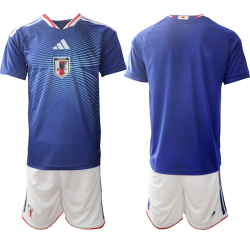 Men's Japan Blank National Team FIFA x World Cup 2026 Home Blue On Field Jersey