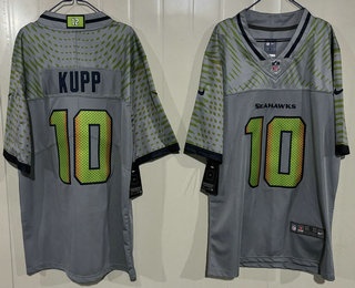 Men's Seattle Seahawks #10 Cooper Kupp Limited Gray Rivalries Vapor Jersey