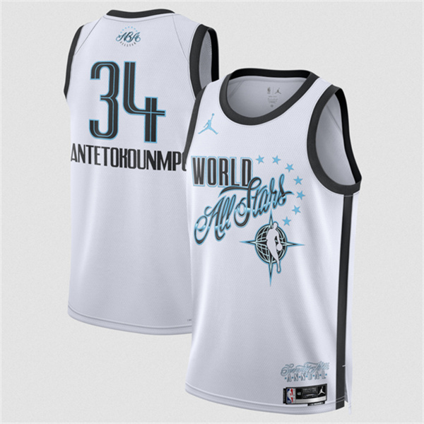 Men's 2026 All-Star #34 Giannis Antetokounmpo White Stitched Basketball Jersey