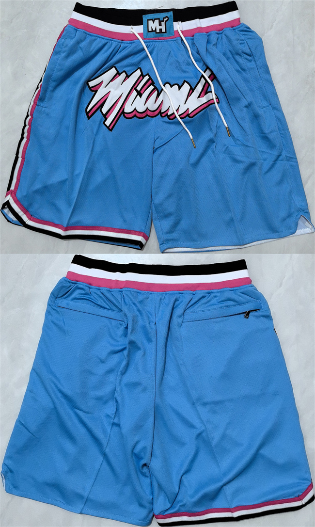 Men's Miami Heat Blue Shorts (Run Small)