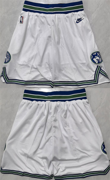 Men's Minnesota Timberwolves White 2025 Shorts (Run Small)