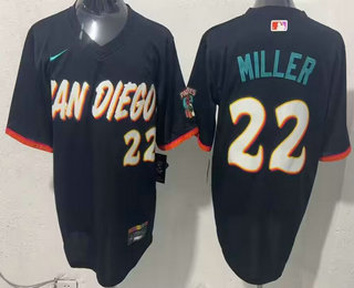 Men's San Diego Padres #22 Mason Miller Black 2026 City Connect Stadium Jersey