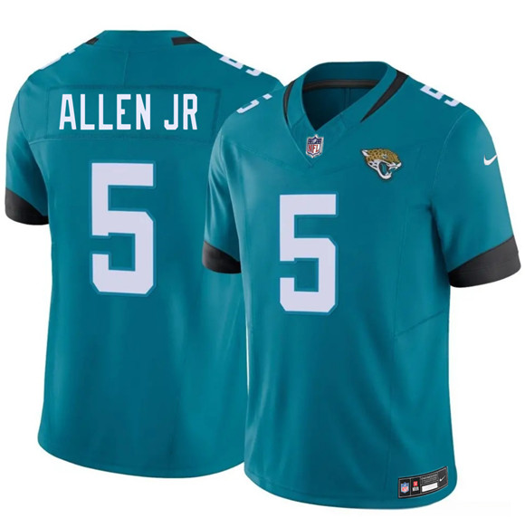 Men's Jacksonville Jaguars #5 LeQuint Allen Jr Teal 2026 F.U.S.E. Vapor Untouchable Limited Football Stitched Jersey