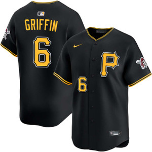 Men's Pittsburgh Pirates #6 Konnor Griffin Nike Black Alt Limited Baseball Jersey