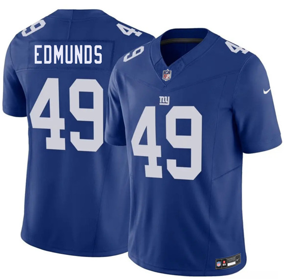Men's New York Giants #49 Tremaine Edmunds Blue 2026 F.U.S.E. Vapor Untouchable Limited Football Stitched Jersey