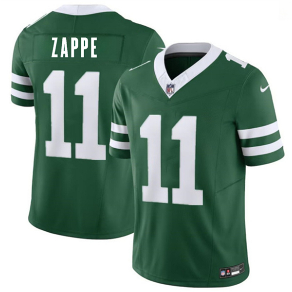 Men's New York Jets #11 Bailey Zappe Green 2026 F.U.S.E. Vapor Untouchable Limited Football Stitched Jersey