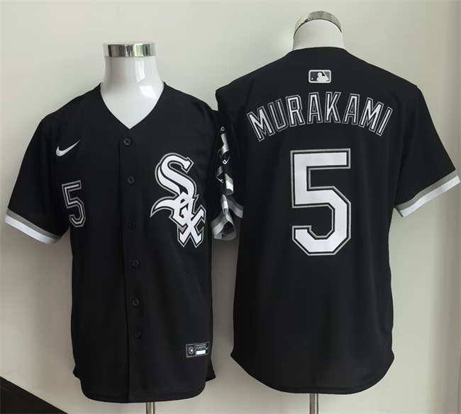 Men's Chicago White Sox #5 Munetaka Murakami Black 2025 Limited Stitched Baseball Jersey