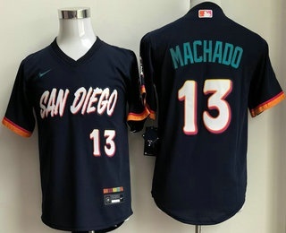 Youth San Diego Padres #13 Manny Machado Navy 2026 City Connect Stadium Jersey