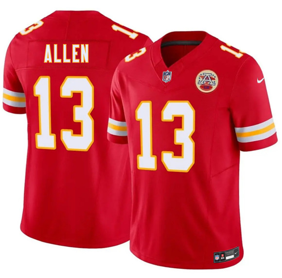 Men’s Kansas City Chiefs #13 Cyrus Allen Red 2026 Draft F.U.S.E. Vapor Untouchable Limited Football Stitched Jersey