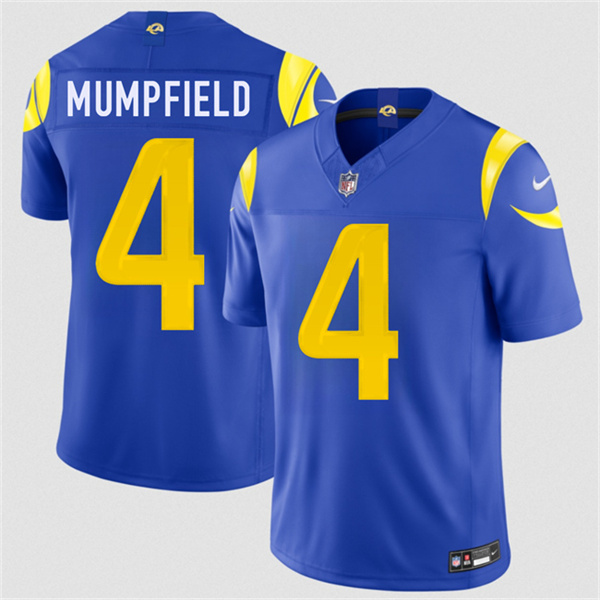 Men's Los Angeles Rams #4 Konata Mumpfield Royal 2026 F.U.S.E. Vapor Limited Football Stitched Jersey