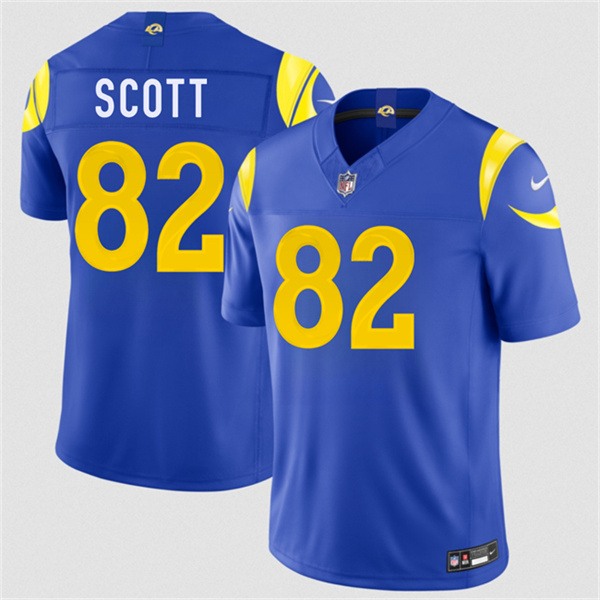 Men's Los Angeles Rams #82 Tyler Scott Royal 2026 F.U.S.E. Vapor Limited Football Stitched Jersey