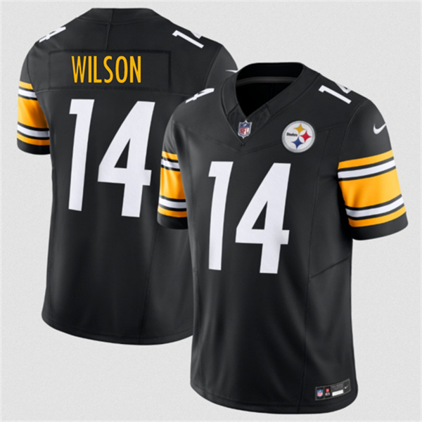 Men's Pittsburgh Steelers #14 Roman Wilson Black 2026 F.U.S.E. Vapor Limited Football Stitched Jersey