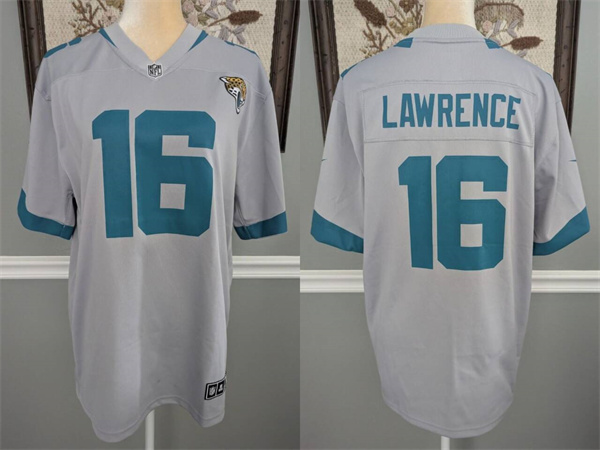 Men's Jacksonville Jaguars #16 Trevor Lawrence White Football Stitched Jersey