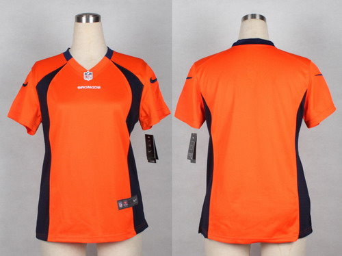 Nike Denver Broncos Blank Orange Game Womens Jersey