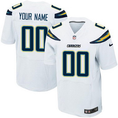 Men's Nike San Diego Chargers Customized 2013 White Elite Jersey